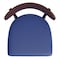 Flash Furniture Blue Vinyl Seat Barstool with Walnut Wood Back XU-DG6V6BLV-WAL-GG - alternate 4